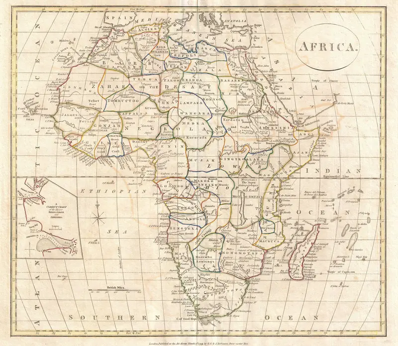 Map: 1799 Clement Cruttwell Map of Africa