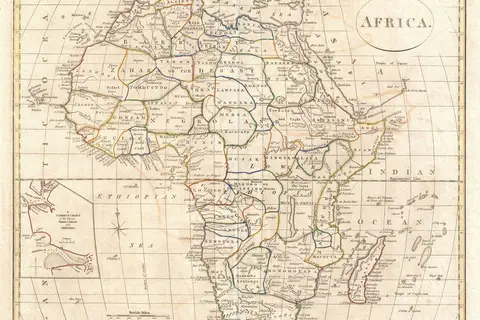Map: 1799 Clement Cruttwell Map of Africa