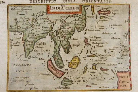 Map: 17Th Century India Map from Bertius Atlas Maps