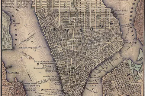 Map: 1847 Lower Manhattan Map