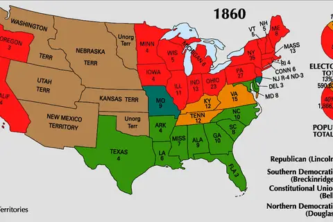 Map: 1860 Electoral Map