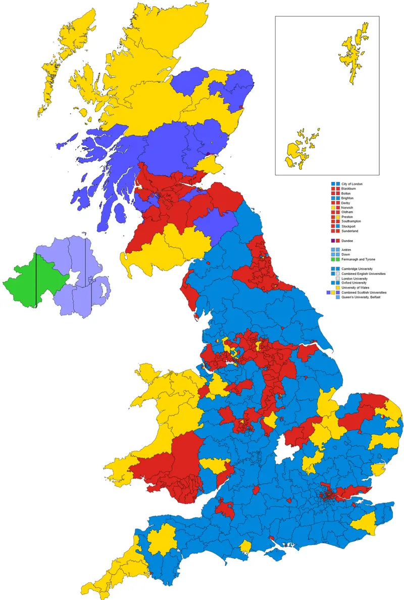 Map: 1929 Uk General Election Map