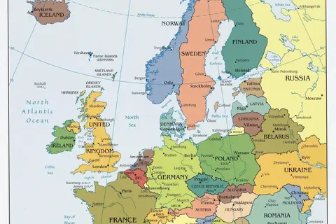 Map: 2008 Europe Political Map En