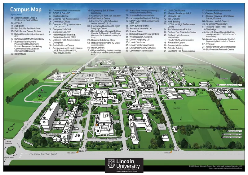 Map: 2009 Campus Map Lincoln University