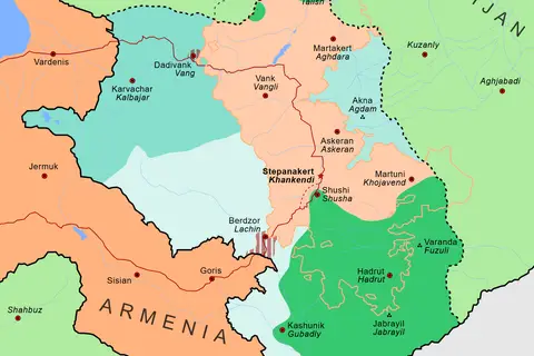 Map: 2020 Nagornokarabakh Ceasefire Map