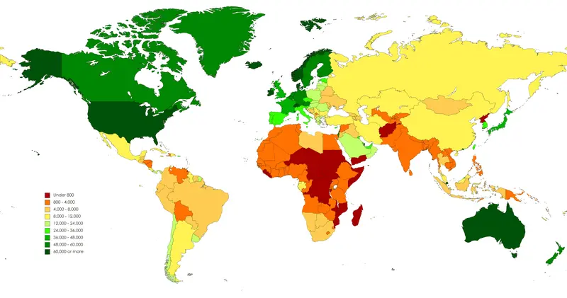 Map: 2021 Gdp Per Capita World Map