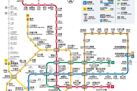 Map: 2023 Taipei Mrt Official Map