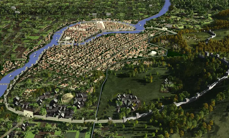 Map: 3D reconstruction of ancient Antioch, one of the four great metropolises of the Roman Empire