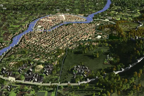 Map: 3D reconstruction of ancient Antioch, one of the four great metropolises of the Roman Empire