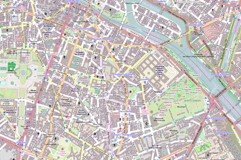 Map: 5E Arrondissement Paris France Open Street Map