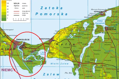 Map: 800Pxwolin Mapa Swinoujsci