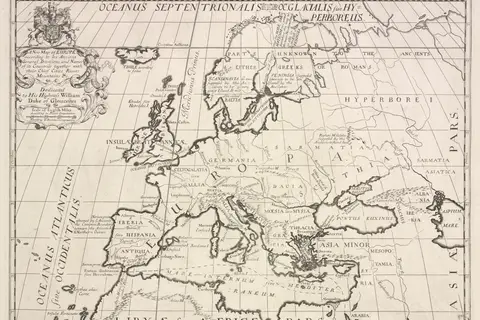 Map: A New Map of Europe According to Its Ancient General Divisions and Names of Its Countries Together with Their Chief Cities Rivers Mountains C Nypl