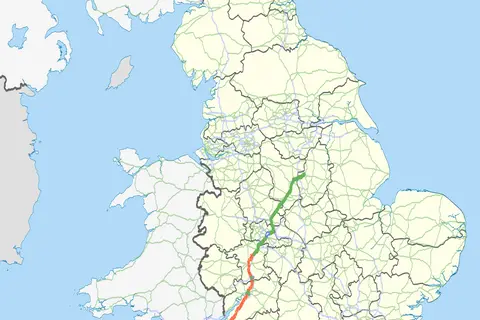 Map: A38 Uk Road Map