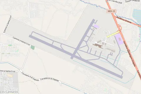Map: Aeropuerto Internacional de Guadalajara Location Map