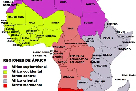 Map: Africa Map Regions