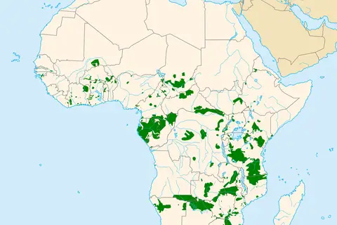 Map: African Elephant Distribution Map