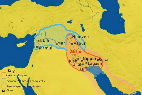 Map: Akkadian Empire Map