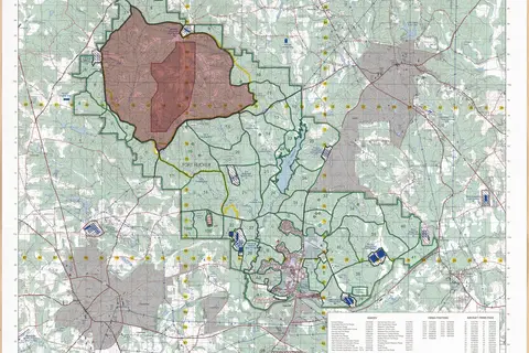 Map: Alabama 150000 Fort Rucker Military Installation Map Loc 2011592116