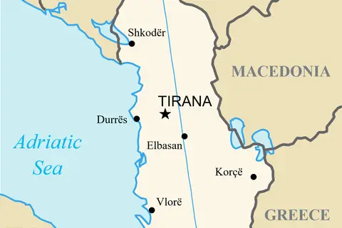 Map: Albania Map