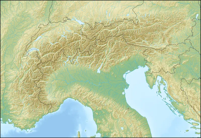 Map: Alps Location Map