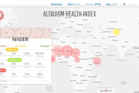 Map: Altruism Health Index – Changing the way the world uses data