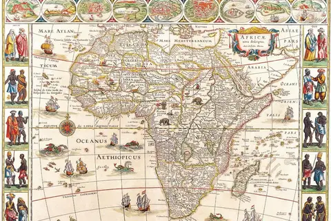 Map: An old map of Africa