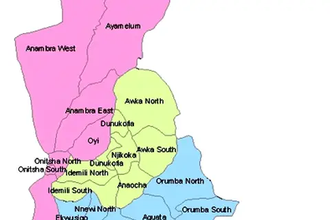Map: Anambra Lga Map