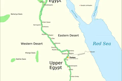 Map: Ancient Egypt Main Map