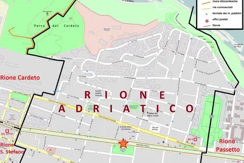 Map: Ancona Mappa del Rione Adriatico