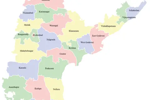 Map: Andhra Pradesh Districts Map