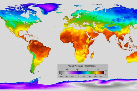 Map: Annual Average Temperature Map