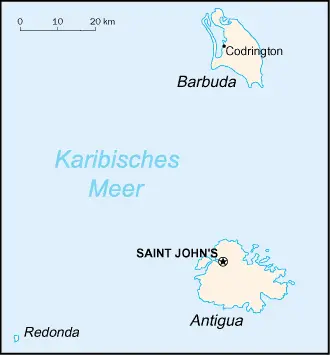 Map: Antigua and Barbuda Map