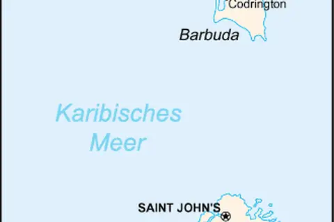 Map: Antigua and Barbuda Map
