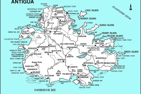 Map: Antigua Map