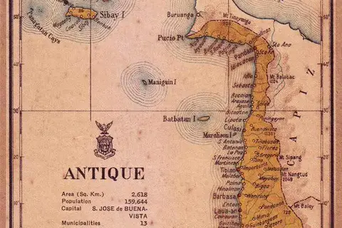 Map: Antique Province 1918 Map