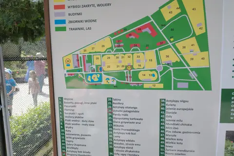 Map: Area Map of Zoo Krakow