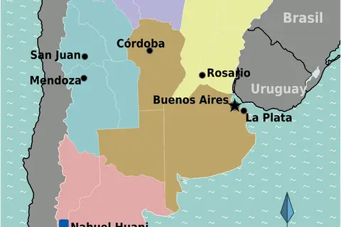 Map: Argentina Regions Map Es