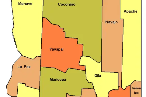 Map: Arizona County Map