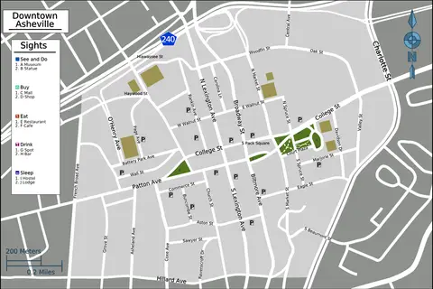 Map: Asheville Downtown Map