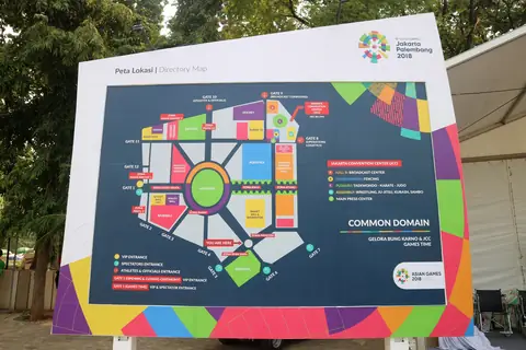 Map: Asian Games 2018: Senayan GBK Complex Map