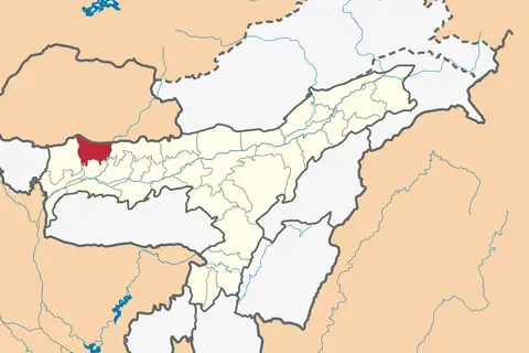 Map: Assam District Locator Map Chirang