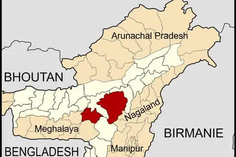 Map: Assam Karbi Anglong Locator Map