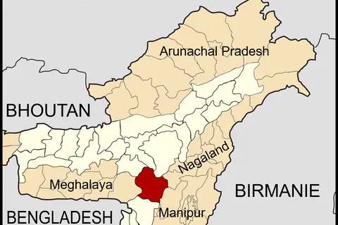 Map: Assam North Cachar Hills Locator Map