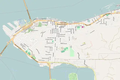 Map: Astoria Oregon Openstreet Map