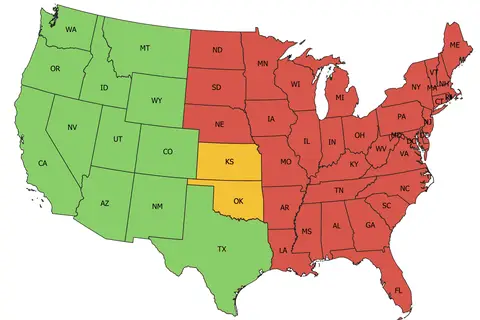 Map: Ats States Map