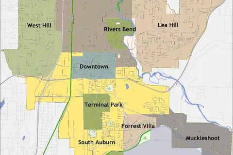 Map: Auburn Wa Neighborhood Map