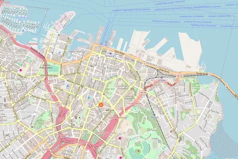 Map: Auckland Cbd Map Colour