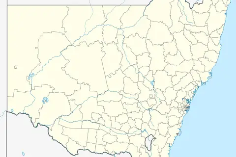 Map: Australia New South Wales Location Map