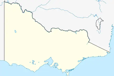 Map: Australia Victoria Location Map Blank