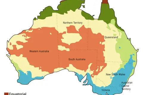 Map: Australiaclimate Map Mjc01